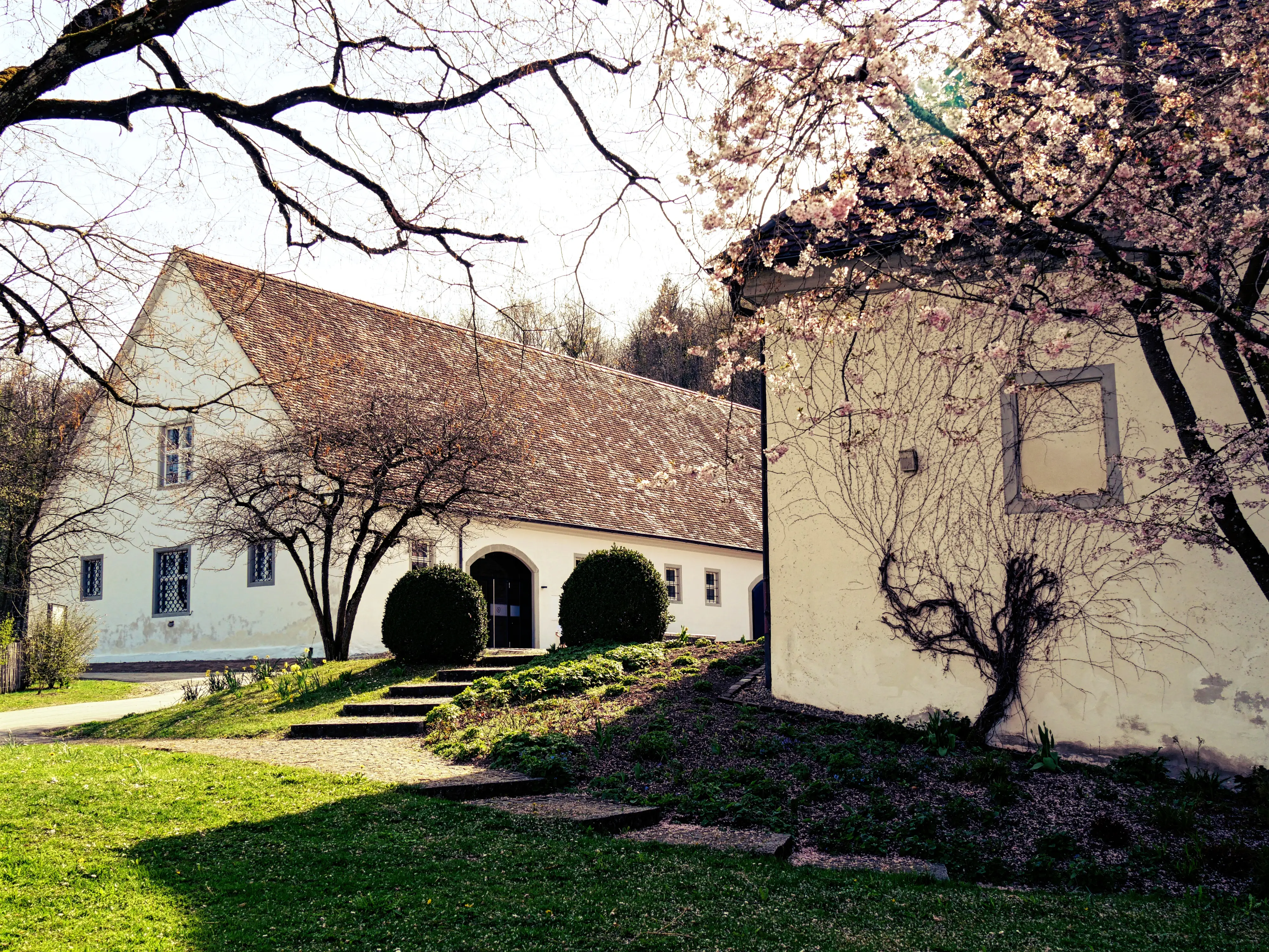 Das Café des Kloster und Schloss Salem lädt zum verweilen ein.