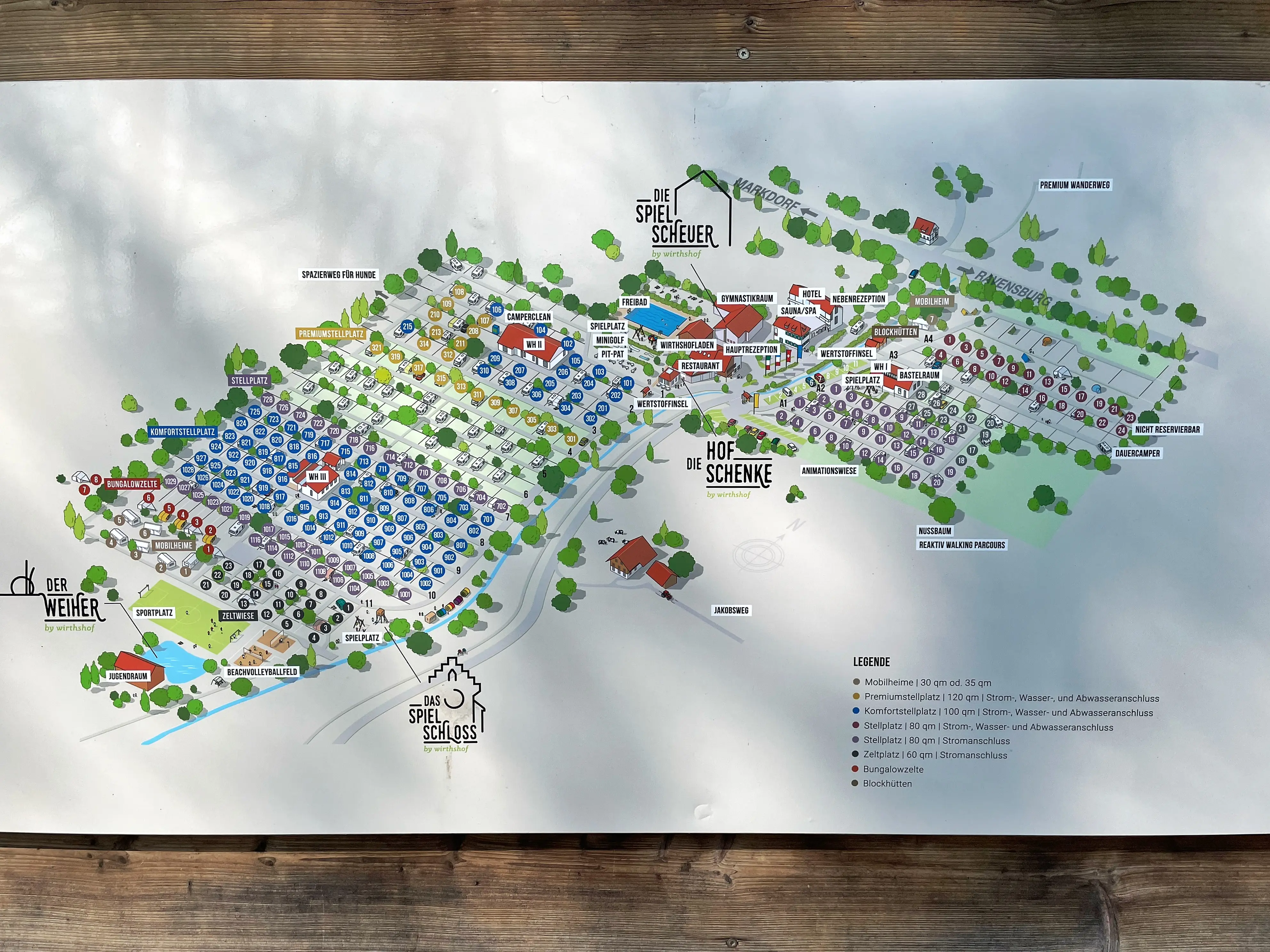 Der Campingplatz Wirthshof bei Markdorf ist ein 5 Sterne Campingplatz.