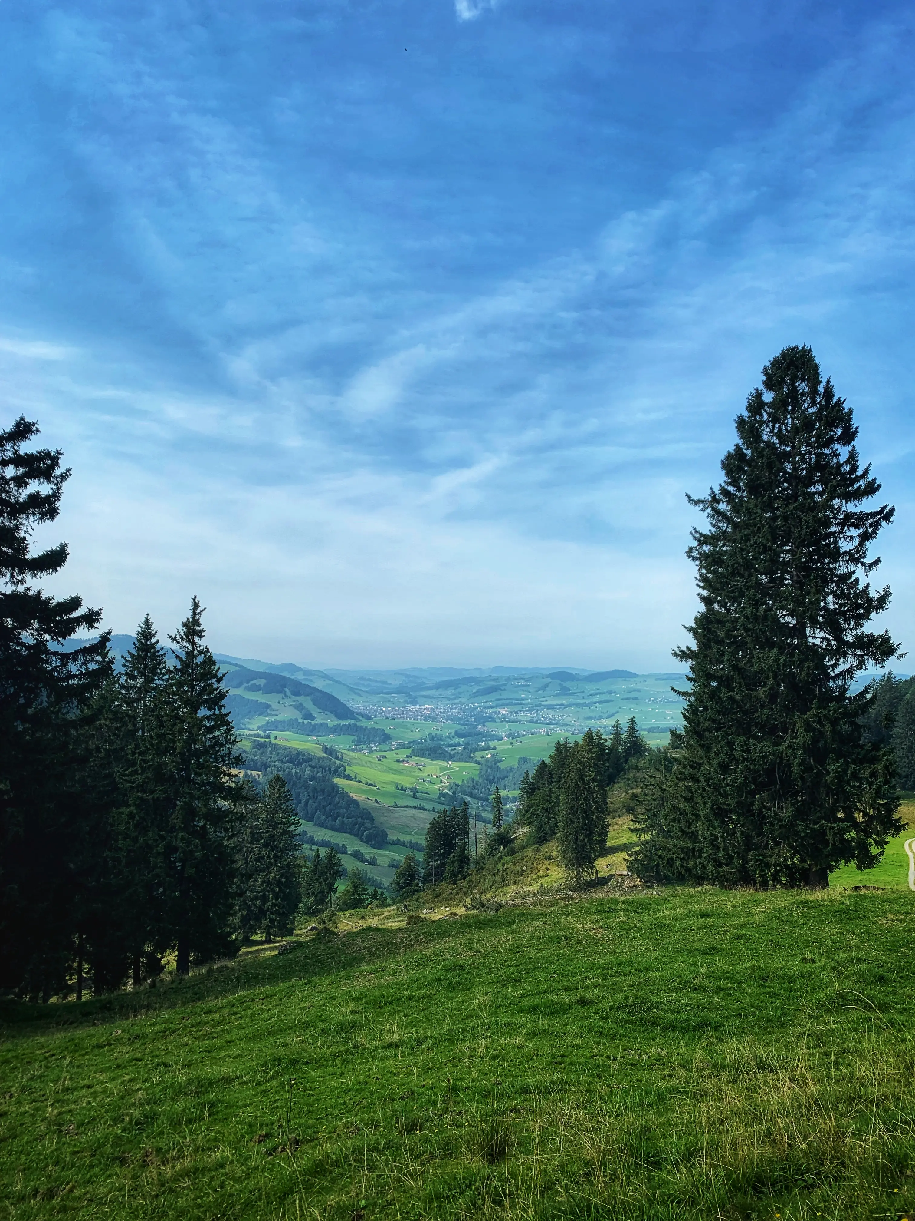 Das Schweizer Alpsteingebirge ist auf der Wandertour gut zu sehen.