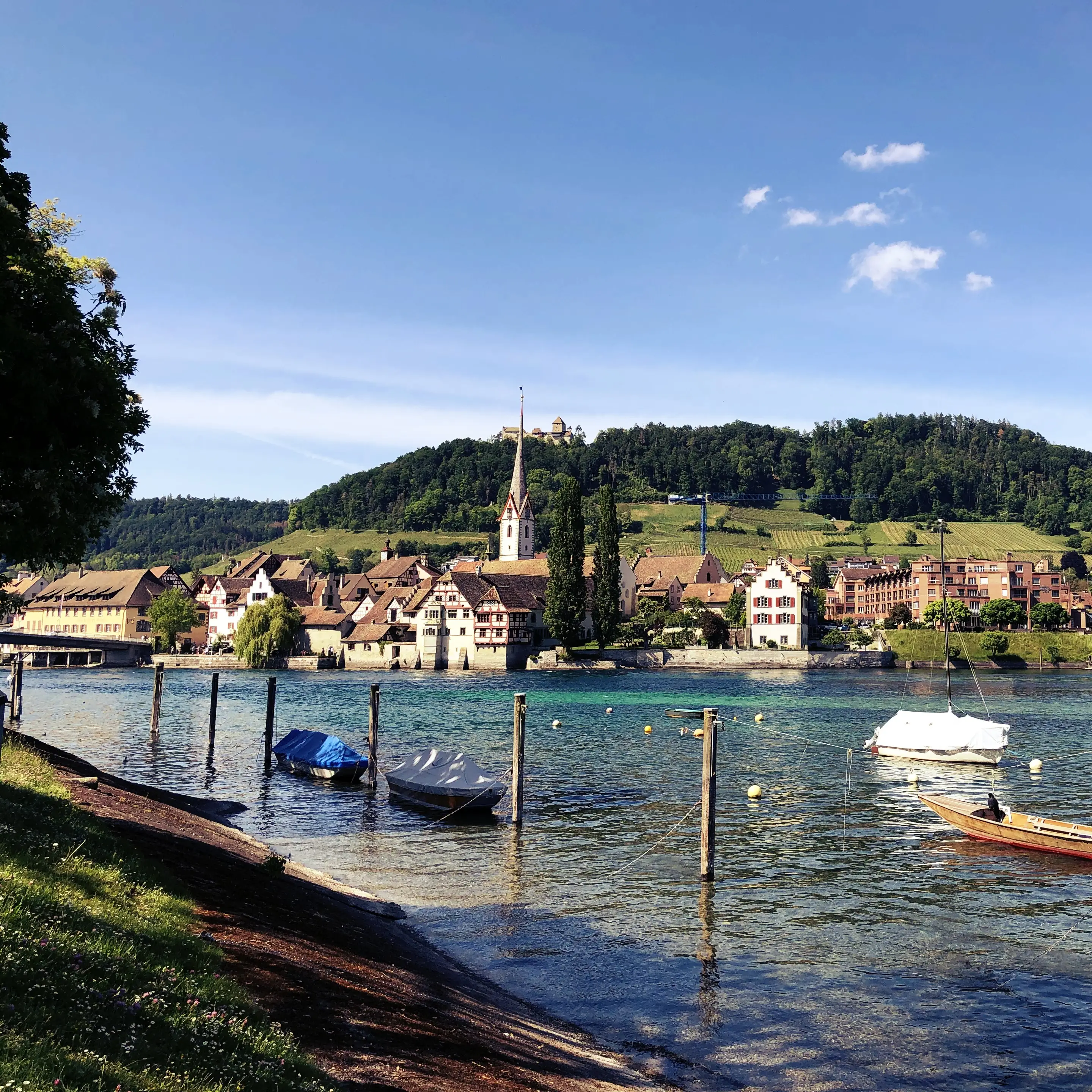 Spaziergang von der Klosterinsel Werd nach Stein am Rhein
