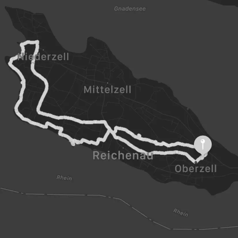 Die zweite Route der Localsbodensee auf der Insel Reichenau im Bodensee.