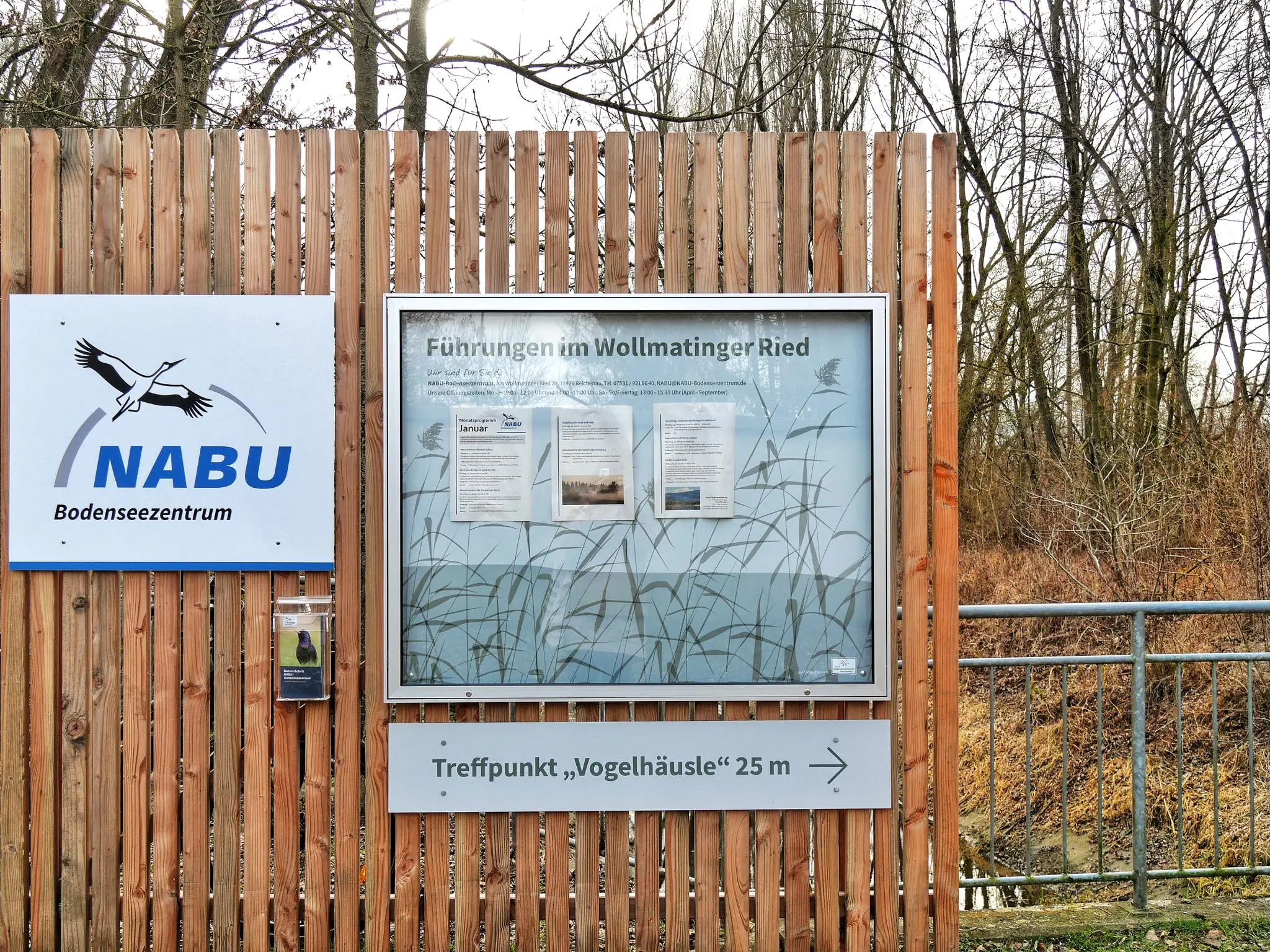 Das NABU Bodenseezentrum pflegt das Naturschutzgebiet Wollmatinger Ried.