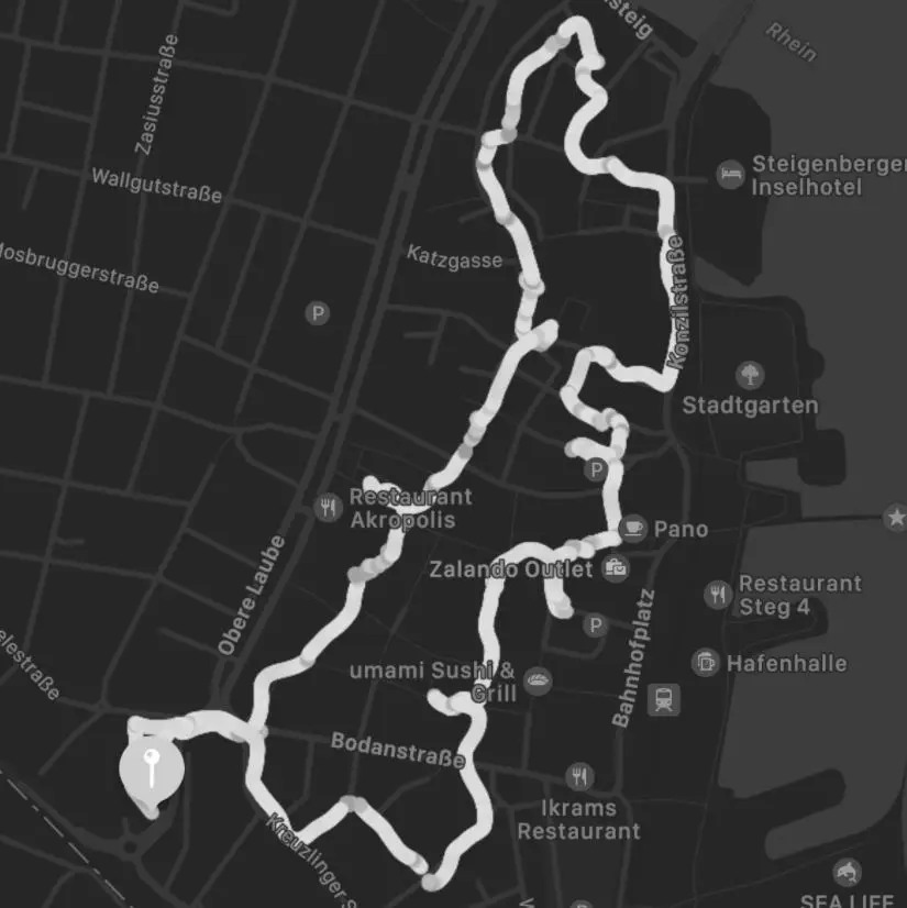 Die Route der Localsbodensee führt durch die historische Konstanzer Innenstadt.